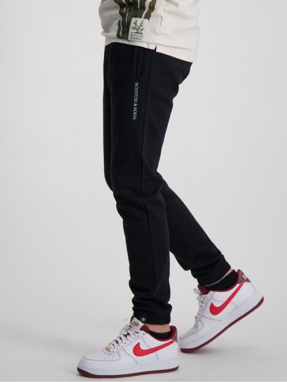 Scotch & Soda Boys XS Dark Navy Organic Cotton Jogger Sweatpants Lounge - Picture 2 of 10
